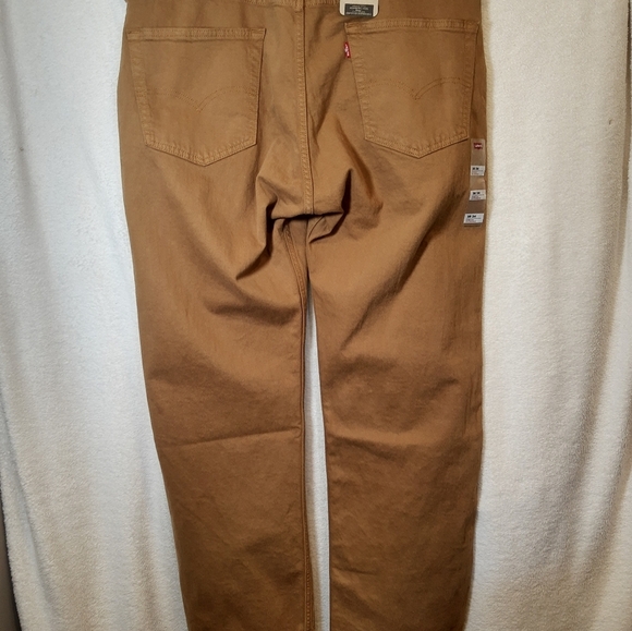 Levi's Men's 505 Regular Fit Jeans Medal Bronze Dark Khaki Size 38x34 - Picture 9 of 14